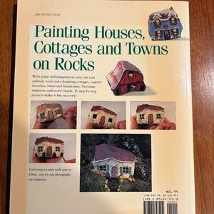 Painting Rocks Art Instruction Craft Book Houses Cottages Towns Paperback